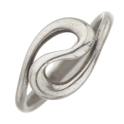 Lot 30 - Elsa Peretti for Tiffany & Co., a silver Wave ring