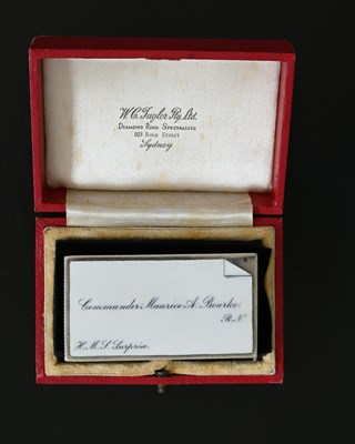 Lot 328 - Royal Navy Interest. A Victorian silver and...