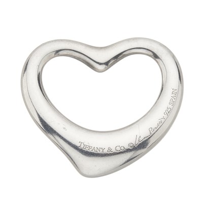 Lot 51 - Elsa Peretti for Tiffany & Co., a silver Open Heart pendant