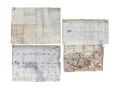 Lot 535 - Full-scale model aeroplane plans produced for...