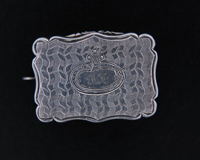 Lot 11 - A Victorian silver vinaigrette, of shaped...