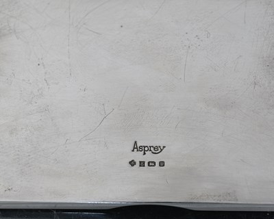 Lot 62 - Asprey. An Elizabeth II silver desk notepad...