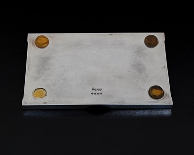 Lot 62 - Asprey. An Elizabeth II silver desk notepad...