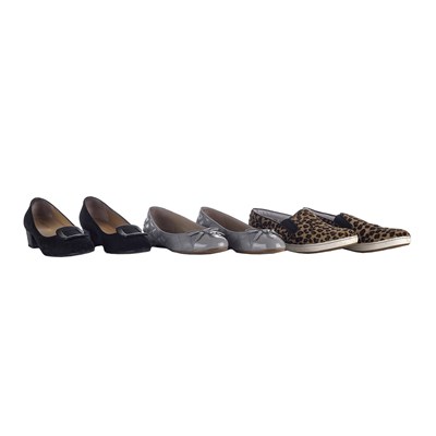 Lot 472 - Russell & Bromley, three pairs of shoes.