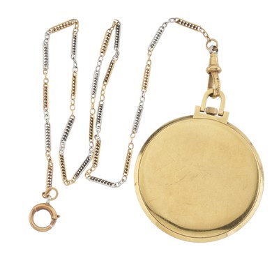 Lot 274 - Longines, an 18k gold open face pocket watch