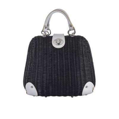 Lot 436 - Lulu Guinness, a wicker handbag