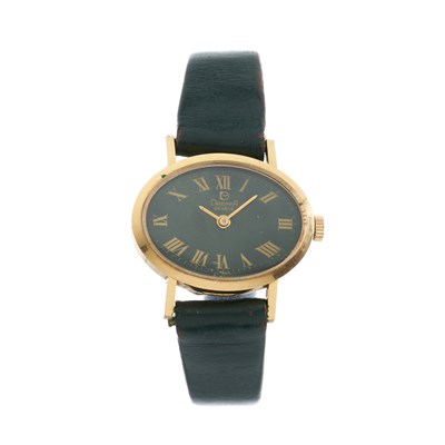 Lot 258 - Dreffa, an 18ct yellow gold wrist watch