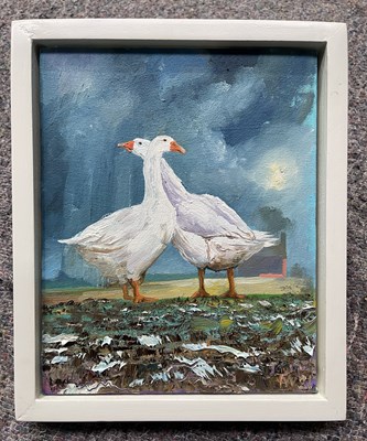 Lot 532 - Alex Williams (British, 1942), Looking Out,...