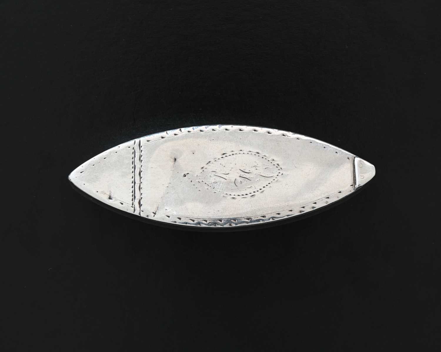 Lot 136 - A George III silver toothpick box, of