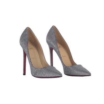 Lot 351 - Christian Louboutin, a pair of unworn Pigalle 120 stiletto heels