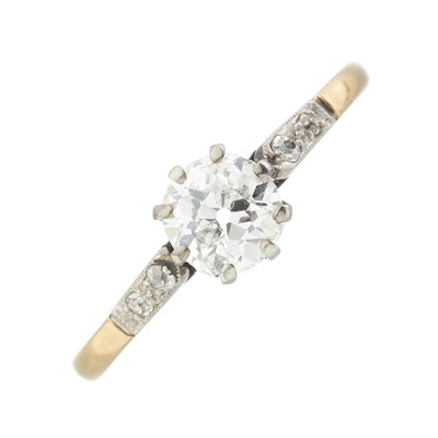 Lot 145 - An early 20th century 18ct gold diamond single-stone ring