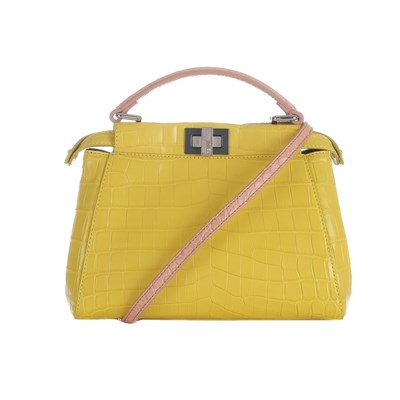 Lot 364 - Fendi, a small crocodile Peekaboo handbag