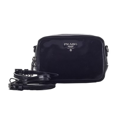 Lot 463 - Prada, a small black crossbody pouch