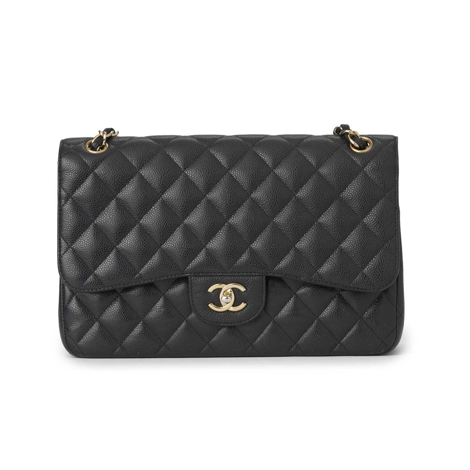 Lot 362 - Chanel, a Jumbo Classic Double Flap handbag.