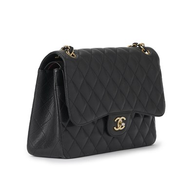 Lot 362 - Chanel, a Jumbo Classic Double Flap handbag.