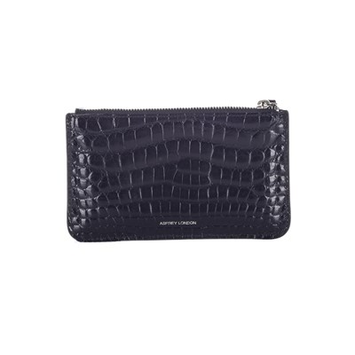 Lot 290 - Asprey, a crocodile zip coin purse