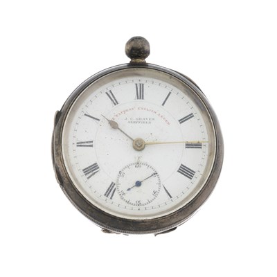 Lot 271 - J.G. Graves, Sheffield, a silver open face pocket watch