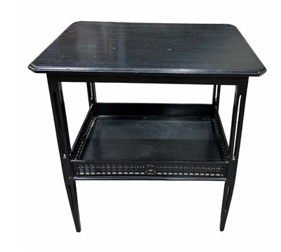 Lot 882 - An Aesthetic movement two tier side table,...