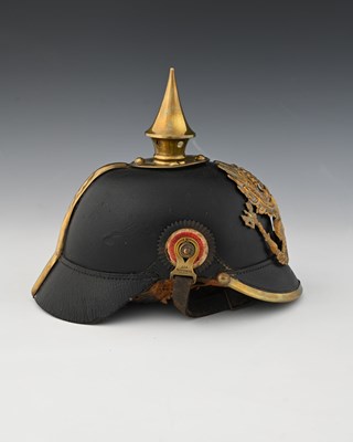 Lot 348 - A German Imperial Pickelhaube helmet, circa...