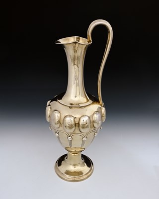 Lot 43 - A Victorian silver gilt ewer, of generous...