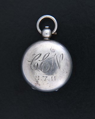 Lot 26 - An Edwardian silver and enamel sovereign...