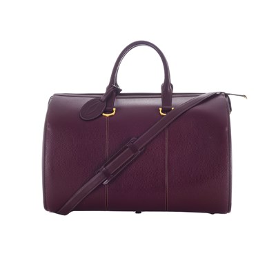 Lot 307 - Cartier, a Bordeaux leather travel bag