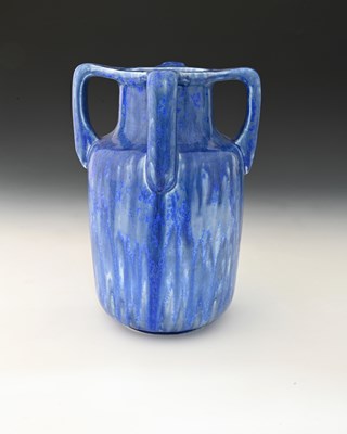 Lot 748 - Ruskin Pottery, a Crystalline four handled...