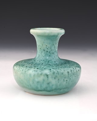 Lot 770 - Ruskin Pottery, a High Fired vase, 1908, squat...