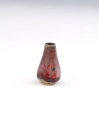 Lot 768 - Ruskin Pottery, a miniature High Fired vase,...