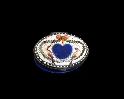 Lot 302 - A Bilston enamel snuff box, circa 1780, with...