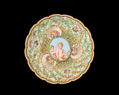 Lot 819 - Thomas Kirkby (attributed) for Minton, an...