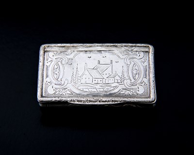 Lot 138 - A nineteenth-century Continental silver snuff...