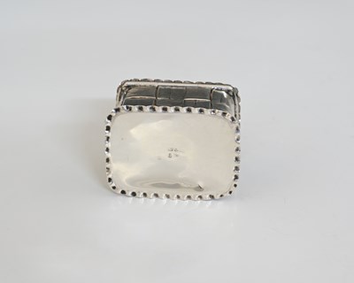 Lot 13 - A Victorian silver "Tromp L'Oeil" basketweave...