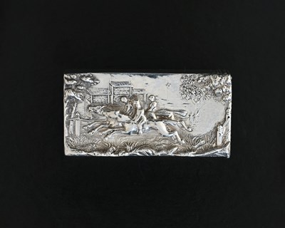 Lot 323 - A Victorian silver horse racing vesta case, of...