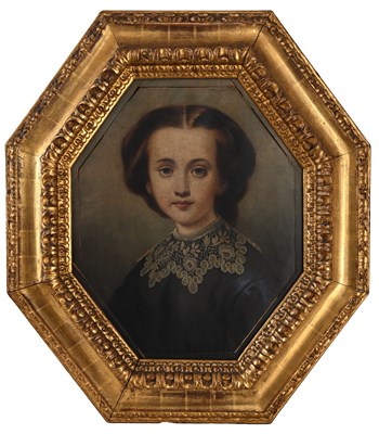 Lot 560 - British School, 19th Century, portrait of...