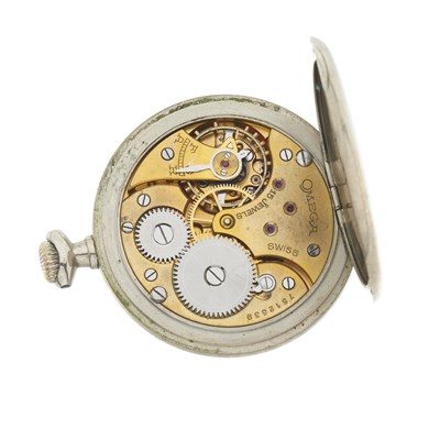 Lot 331 - Omega - A base metal pocket watch