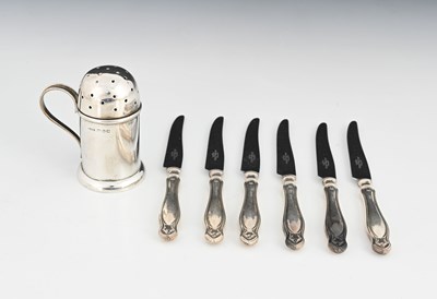 Lot 274 - A Victorian silver kitchen pepper, modelled in...