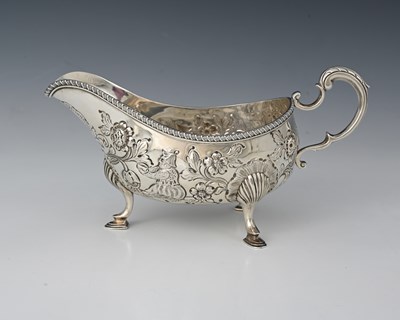 Lot 49 - A late Victorian silver sauce boat, modelled...