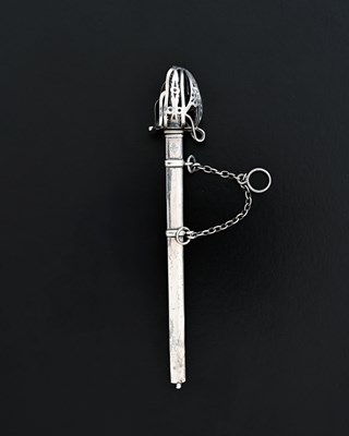 Lot 267 - A Victorian silver novelty letter opener or...