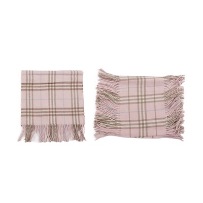 Lot 302 - Burberry, two Nova Check lambswool scarves