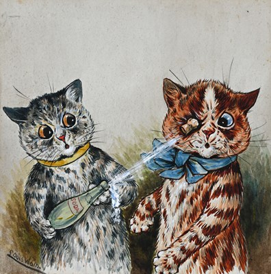 Lot 546 - Louis William Wain (British, 1860-1939), Pop,...