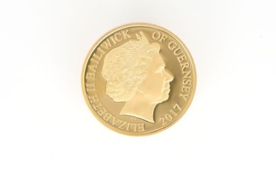 Lot 127 - Sapphire Jubilee gold proof Five Pound coin,...