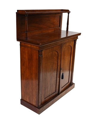 Lot 361 - A mahogany chiffonier, mid 19th century,...