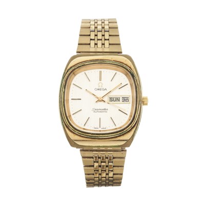 Lot 318 - Omega, a gold plated Seamaster bracelet watch