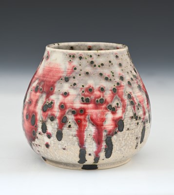 Lot 766 - Ruskin Pottery, a High Fired vase, circa 1930,...