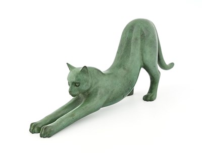 Lot 209 - David Cornell (British, 1935), Crouching Cat,...