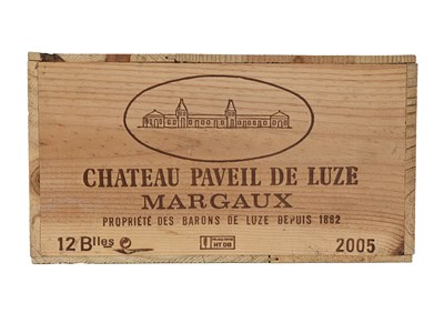 Lot 350 - Chateau Paveil de Luze, Margaux 2005, 12...