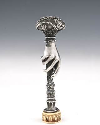 Lot 133 - A late 19th Century Continental white metal...