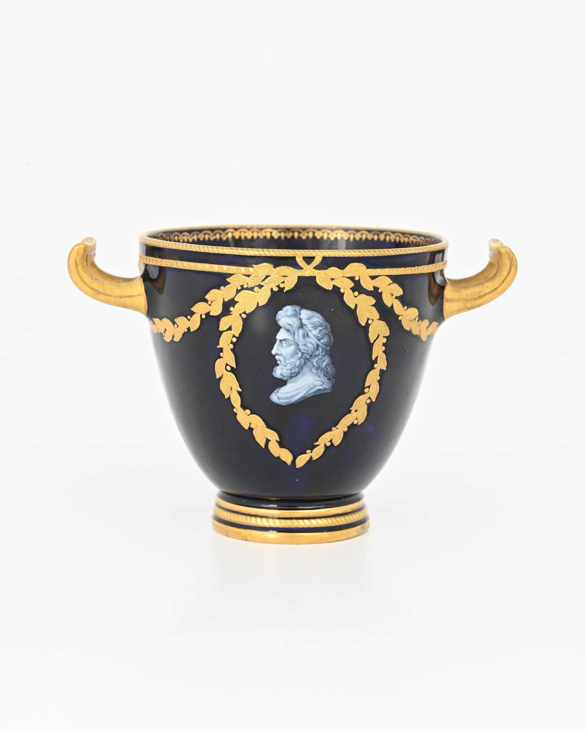 Lot 838 - Kerr and Binns, a Worcester Limoges enamelled...
