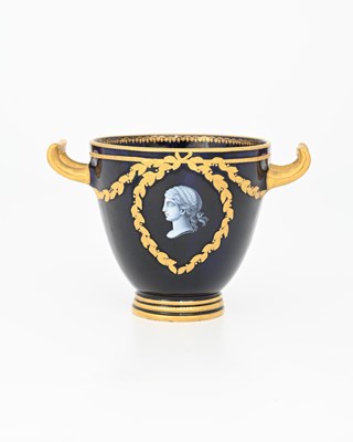 Lot 838 - Kerr and Binns, a Worcester Limoges enamelled...